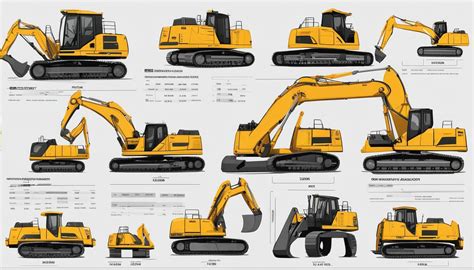 excavator sizes chart|excavator comparison chart.